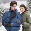 imageSukeen Winter Warm Gloves for Men WomenWindproof Ski Gloves AntiSlip Touch Screen Snow Glove with Thick Plush for OutdoorGrey
