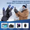 imageSukeen Winter Warm Gloves for Men WomenWindproof Ski Gloves AntiSlip Touch Screen Snow Glove with Thick Plush for OutdoorGrey
