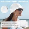 imageSukeen Womens Lightweight Adjustable Bucket Hat for Summer Outdoor UseBreathable ampamp Soft Sun Hat UV Protection and QuickDryWhite