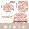 imageSukeen Womens Winter Beanie Hat Scarf Set Elastic Snow Skull Cap Prints Warm Soft Hat for Cold WeatherPink Leopard