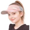 imageSukeen Kids Sun Visor Hats for Girls BoysLightweight Sports Hat UPF50 Sun Hat Cooling Headwear Visor for Running OutdoorsPink