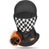 imageSukeen Kids Winter Balaclava Ski Mask for Girls Boys Breathable Face Mask Warmer Face Cover with Neck Gaiters for OutdoorBlack