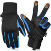 imageSukeen Kids Winter Gloves Soft Warm Touchscreen AntiSlip Gloves for Kids Boys Girls Cycling Running Sports OutdoorBlue