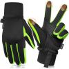 imageSukeen Kids Winter Gloves Soft Warm Touchscreen AntiSlip Gloves for Kids Boys Girls Cycling Running Sports OutdoorGreen