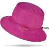 imageSukeen Winter Bucket Hat for Women Men Lightweight Insulated Warm Hat Waterproof Adjustable Fisherman Hat for Hiking Travel Rose Red