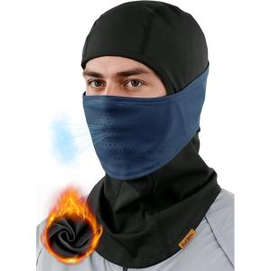 imageSukeen Winter Balaclava Face Mask Breathable Ski Mask for Men Women Warmer Bandana Face Cover Cold Neck Gaiters for OutdoorNavy Blue