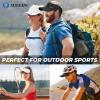 imageSukeen 2 Pack Sports Sun Visor Men Women Lightweight Packable Cooling Stretchy Visor Hat for Running Tennis GolfBlackWhite