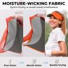 imageSukeen 2 Pack Sports Sun Visor Men Women Lightweight Packable Cooling Stretchy Visor Hat for Running Tennis GolfBlueRose Red