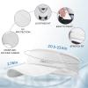 imageSukeen 2 Pack Sports Sun Visor Men Women Lightweight Packable Cooling Stretchy Visor Hat for Running Tennis GolfWhiteBlue