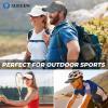 imageSukeen 2 Pack Sports Sun Visor Men Women Lightweight Packable Cooling Stretchy Visor Hat for Running Tennis GolfWhiteGrey