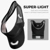 imageSukeen 2 Pack Sports Sun Visor Women Men Lightweight Packable Stretchy Visor Hat for Golf Tennis Running Daily Wear2 Black