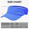 imageSukeen 2 Pack Sports Sun Visor Women Men Lightweight Packable Stretchy Visor Hat for Golf Tennis Running Daily WearBlackBlue