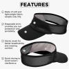 imageSukeen 2 Pack Sports Sun Visor Women Men Lightweight Packable Stretchy Visor Hat for Golf Tennis Running Daily WearRed