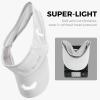 imageSukeen 2 Pack Sports Sun Visor Women Men Lightweight Packable Stretchy Visor Hat for Golf Tennis Running Daily WearWhiteBlue