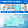 imageSukeen 4 Pack Cooling Towel 40quotx12quot Soft Breathable Chilly Microfiber Towel for YogaSportRunningGymWorkoutCampingFitnessWorkout ampamp More ActivitiesMacaron BlueMacaron Pink