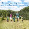 imageSukeen 4 Pack Cooling Towel 40quotx12quot Soft Breathable Chilly Microfiber Towel for YogaSportRunningGymWorkoutCampingFitnessWorkout ampamp More ActivitiesDark Grey