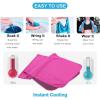 imageSukeen 4 Pack Cooling Towel 40quotx12quot Soft Breathable Chilly Microfiber Towel for YogaSportRunningGymWorkoutCampingFitnessWorkout ampamp More ActivitiesPinkGreenDark BlueDark Grey