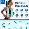 imageSukeen 4 Pack Cooling Towel 40quotx12quot Soft Breathable Chilly Microfiber Towel for YogaSportRunningGymWorkoutCampingFitnessWorkout ampamp More ActivitiesMacaron BlueMacaron Pink