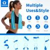 imageSukeen 4 Pack Cooling Towel 40quotx12quot Soft Breathable Chilly Microfiber Towel for YogaSportRunningGymWorkoutCampingFitnessWorkout ampamp More ActivitiesGreyGreenPinkLake Blue