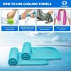 imageSukeen 4 Pack Cooling Towel 40quotx12quot Soft Breathable Chilly Microfiber Towel for YogaSportRunningGymWorkoutCampingFitnessWorkout ampamp More ActivitiesGreyGreenPinkLake Blue