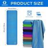 imageSukeen 4 Pack Cooling Towel 40quotx12quot for Sweat QuickDrying Neck Cooling Wraps Soft ampamp Breathable Chilly Sports Towel for Yoga Sport Running Workout Cooking Microfiber2 Black2 Sky Blue2 Royal Blue2 Gray2 Rose Red 2 Green