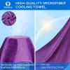 imageSukeen 4 Pack Cooling Towels 40quotx12quot Ice Towel Soft Breathable Chilly Towel Microfiber Towels for Yoga Sport Running Gym WorkoutCamping Fitness Workout ampamp More ActivitiesDark Bluepalegreenpurplegrey