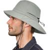 imageSukeen Bucket Hat Waterproof SkinFriendly Shields Neck QuickDry Breathable Hat for Fishing Travel hatGrey