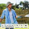 imageSukeen Bucket Hat Waterproof SkinFriendly Shields Neck QuickDry Breathable Hat for Fishing Travel hatGrey