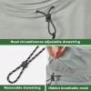 imageSukeen Bucket Hat Waterproof SkinFriendly Shields Neck QuickDry Breathable Hat for Fishing Travel hatGrey