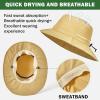 imageSukeen Bucket Hat Waterproof SkinFriendly Shields Neck QuickDry Breathable Hat for Fishing Travel hatKhaki