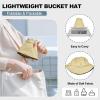 imageSukeen Bucket Hat for Women Men Lightweight Packable Fisherman Hat Reversible Adjustable Cooling Sun Hat for Hiking Travel KhakiBlack