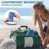 imageSukeen Bucket Hat for Women Men Summer Beach Sun Hat Reversible Packable Adjustable UPF50 Cooling Hat for Hiking FishingBlueBlack