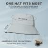 imageSukeen Bucket Hat for Women Men Summer Beach Sun Hat Reversible Packable Adjustable UPF50 Cooling Hat for Hiking FishingGrayBlack