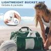 imageSukeen Bucket Hat for Women Men Summer Beach Sun Hat Reversible Packable Adjustable UPF50 Cooling Hat for Hiking FishingWhite