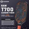 imageSukeen Carbon Fiber Pickleball Paddle Carbon Fiber Surface Pickleball Paddle with Large Sweet Spot 55quot Elongated Handle Pickleball Racket