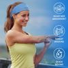 imageSukeen Cooling Headband for Men Women Instant Cooling Running Headband Sweat Headbands for Workout Sports Headbands for Yoga Golf Gym Camping Tennis 20 inchesBluePinkBlackGreyDark BlueWhiteGreenPurpleOrangeRed