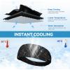 imageSukeen Cooling Headbands for Women Instant Cooling Moisture Wicking NonSlip Sweatbands for Women Elastic Sweat Bands Headbands for Running Yoga Gym Athletic Sports WorkoutsBlack