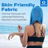 imageSukeen Cooling Hoodie Towel for Men Cooling Towels for Neck and Face Cools When Wet Cooling Neck Wraps Sport Workout Camping Cycling Cool Towel for Hot WeatherBlue