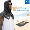 imageSukeen Cooling Hoodie Towel for Men Cooling Towels for Neck and Face Cools When Wet Cooling Neck Wraps Sport Workout Camping Cycling Cool Towel for Hot WeatherBlackGreyGreenBlue