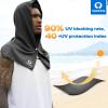 imageSukeen Cooling Hoodie Towel for Men Cooling Towels for Neck and Face Cools When Wet Cooling Neck Wraps Sport Workout Camping Cycling Cool Towel for Hot WeatherBlack