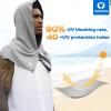 imageSukeen Cooling Hoodie Towel for Men Cooling Towels for Neck and Face Cools When Wet Cooling Neck Wraps Sport Workout Camping Cycling Cool Towel for Hot WeatherBlackGrey