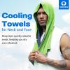 imageSukeen Cooling Hoodie Towel for Men Cooling Towels for Neck and Face Cools When Wet Cooling Neck Wraps Sport Workout Camping Cycling Cool Towel for Hot WeatherBlueGreen