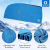 imageSukeen Cooling Hoodie Towel for Men Cooling Towels for Neck and Face Cools When Wet Cooling Neck Wraps Sport Workout Camping Cycling Cool Towel for Hot WeatherBlue