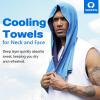 imageSukeen Cooling Hoodie Towel for Men Cooling Towels for Neck and Face Cools When Wet Cooling Neck Wraps Sport Workout Camping Cycling Cool Towel for Hot WeatherBlue
