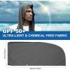 imageSukeen Cooling Hoodie Towel for Men Quick Drying Absorbent Cooling Towels for Neck and Face UV Sun Protection Cooling Neck Wraps Sport Workout Camping Cycling Cool Towel for Hot WeatherDark GreyGrey