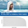 imageSukeen Cooling Hoodie Towel for Men Quick Drying Absorbent Cooling Towels for Neck and Face UV Sun Protection Cooling Neck Wraps Sport Workout Camping Cycling Cool Towel for Hot WeatherWhite
