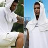imageSukeen Cooling Hoodie Towel for Men Quick Drying Absorbent Cooling Towels for Neck and Face UV Sun Protection Cooling Neck Wraps Sport Workout Camping Cycling Cool Towel for Hot WeatherWhite