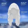 imageSukeen Cooling Hoodie Towel for Men Quick Drying Absorbent Cooling Towels for Neck and Face UV Sun Protection Cooling Neck Wraps Sport Workout Camping Cycling Cool Towel for Hot WeatherWhite
