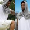 imageSukeen Cooling Hoodie Towel for Men Quick Drying Absorbent Cooling Towels for Neck and Face UV Sun Protection Cooling Neck Wraps Sport Workout Camping Cycling Cool Towel for Hot WeatherDark GreyGrey