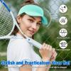 imageSukeen Cooling Stretchy Visor Free Size Cool Hat with UV Protection Brim Peak Vizor for Golf Tennis Cycling RunningMacaron Blue